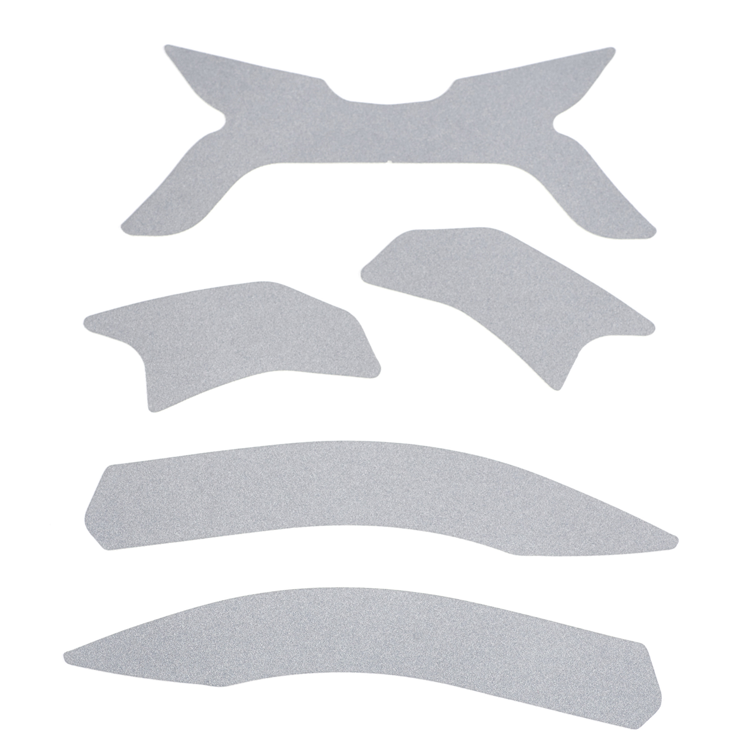 Retro reflective stickers, Textile, Grey
